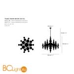 Люстра Ilfari Tears from Moon H20 XL 13111 - Схема