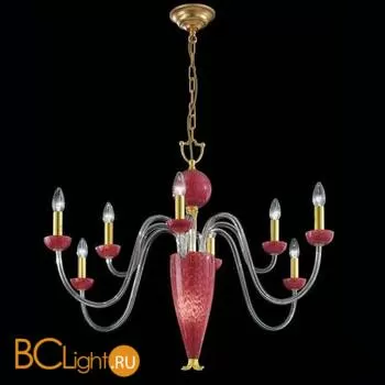 Люстра Italamp 391/4+4 Red / OP