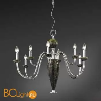 Люстра Italamp 391/4+4 Black green / C