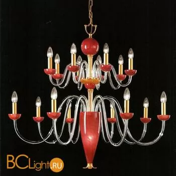 Люстра Italamp 391/8+8 Red / OP