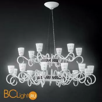 Люстра Italamp Blanche 471/12+6 Bianco Opaco