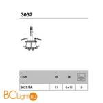 Встраиваемый светильник Italamp 3037/FA Transp. / C - Схема