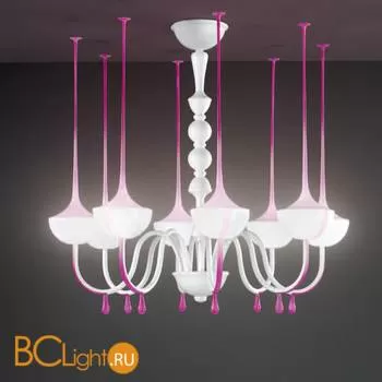Люстра Italamp Drops 2410/8 White / Fuchsia