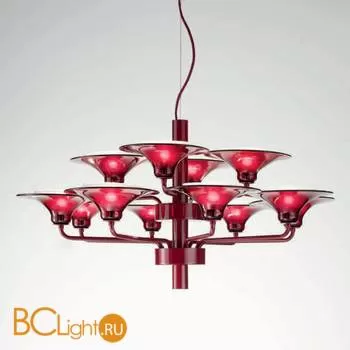 Люстра Italamp Flame 739/8+4 Red