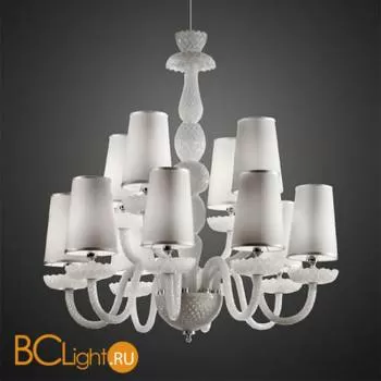 Люстра Italamp 284/8+4 White / NK / White shades
