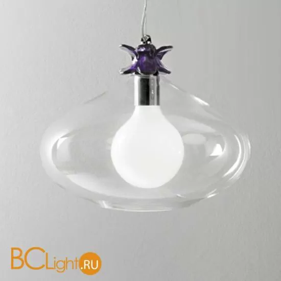 Подвесной светильник Italamp 8019/SG Transp. / NK / Purple crystal flower