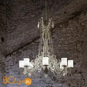 Люстра Italamp 745/8 Satin / BP / SW Elements Metal+Transp.
