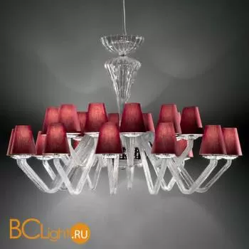 Люстра Italamp Libellula 2420/12+12 Transp. / C