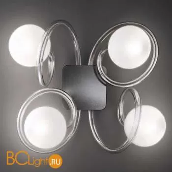 Настенный светильник Italamp Soffio 486/AP4 Transp.-white/GR