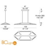 Подвесной светильник iTRE Aki S 0004432 - Схема