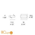 Настенный светильник iTRE Ala 0001945 - Схема