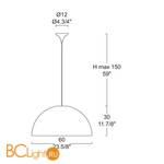 Подвесной светильник iTRE Bow S 0002659 - Схема
