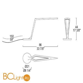 Настольная лампа iTRE FLECHA T 0004060 - Схема