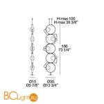 Торшер Itre Giuko 5 0002067 - Схема