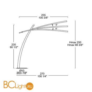 Торшер Itre Katana 0002037 - Схема
