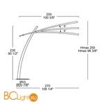 Торшер iTRE Katana TR 0002040 - Схема