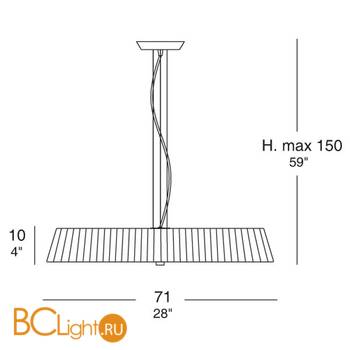 Подвесной светильник iTRE Lilith S 70 0000121 - Схема