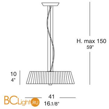 Подвесной светильник iTRE Lilith S 40 0000106 - Схема
