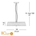 Подвесной светильник iTRE Lilith S 55 0000084 - Схема