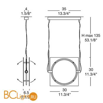 Подвесной светильник iTRE MEY 30 S 0002669 - Схема