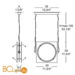 Подвесной светильник iTRE MEY 30 S 0002669 - Схема