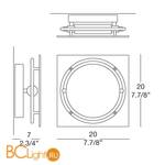 Настенно-потолочный светильник iTRE Mey 20 0002711 - Схема