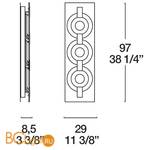 Настенно-потолочный светильник Itre O-Sound 3 0001794 - Схема