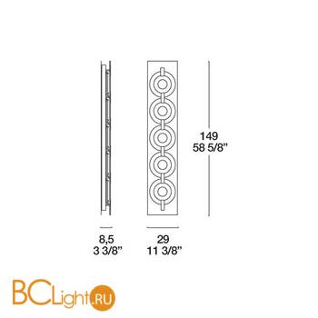 Настенно-потолочный светильник Itre O-Sound 5 0001683 - Схема