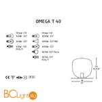 Настольная лампа iTRE Omega T 40 0106079344002 - Схема