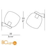 Уличный настенный светильник iTRE OMEGA P 20 GARDEN 0000247 - Схема