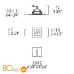 Встраиваемый спот (точечный светильник) iTRE SD-081V N 0000920 - Схема