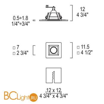 Встраиваемый спот (точечный светильник) iTRE SD-081 N 0000918 - Схема