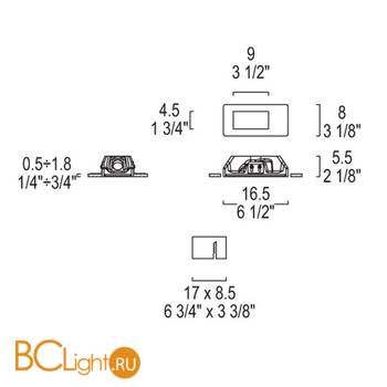 Встраиваемый светильник iTRE SD-084 N 0000917 - Схема