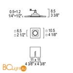 Встраиваемый светильник iTRE SD-085 0001250 - Схема