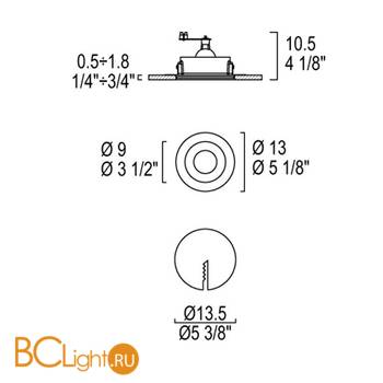Встраиваемый светильник iTRE SD-087 0001254 - Схема