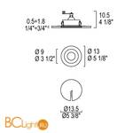 Встраиваемый светильник iTRE SD-087 0001254 - Схема