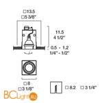 Встраиваемый спот (точечный светильник) iTRE SD-601 0000907 - Схема