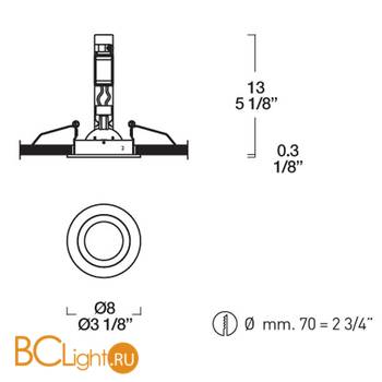 Встраиваемый спот (точечный светильник) iTRE SD-903 0001102 - Схема