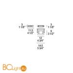 Настенный светильник iTRE Trecentosessantagradi 0001718 - Схема