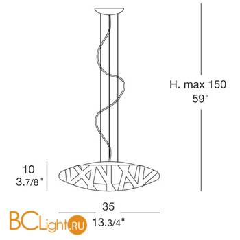Подвесной светильник iTRE X-RAY S 35 0000074 - Схема