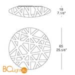 Настенно-потолочный светильник iTRE X-RAY P-PL 65 0000229 - Схема