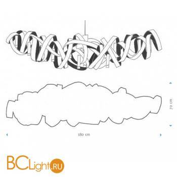Подвесной светильник Jacco Maris Montone MN10CH.ST.O - Схема