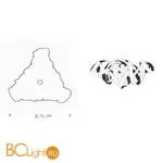 Подвесной светильник Jacco Maris Montone MN05CH.HG/BL.T - Фото 0