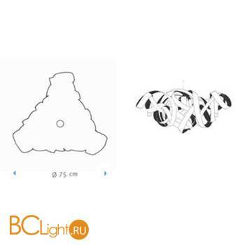 Подвесной светильник Jacco Maris Montone MN07CH.HG/BL.T - Схема