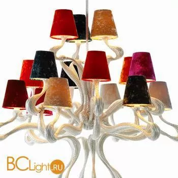 Люстра Jacco Maris Ode 1647 OD15CH.SI grey lampshades - Фото 0