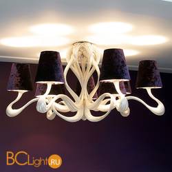 Потолочная люстра Jacco Maris Ode 1647 OD09CE.SI violet lampshades Потолочная люстра Jacco Maris Ode 1647 OD09CE.SI violet lampshades