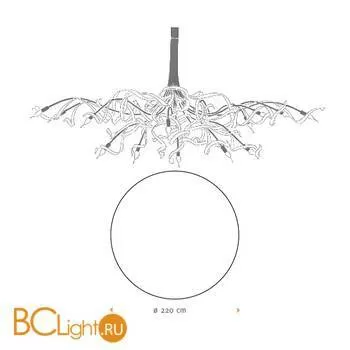 Люстра Jacco Maris Ruban Plie RP16CH.ST.R - Фото 0