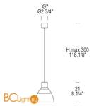 Подвесной светильник JJ JJ Glass S 20 0001554 - Схема