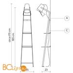 Торшер Karman Alfred HP128 1B INT - Схема