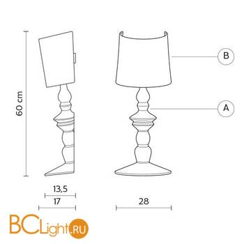 Бра Karman Ali E Baba AP625B - Схема